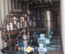 Wood pole treatment plant pumping centre